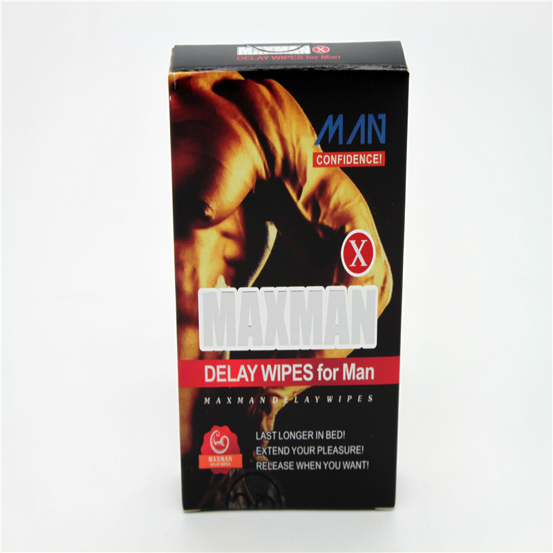 Lingettes retardatrices MAXMAN Lingettes sexuelles Désinfection